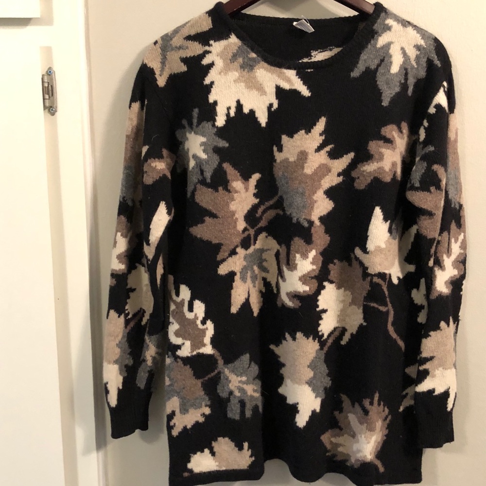 Vintage 80’s sweater Ugly Thanksgiving Angora Sz m